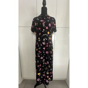 Sara Campbell Women Size 10 Collared Button Down Maxi‎ Dress